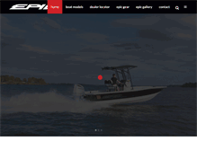 Tablet Screenshot of epicboats.com